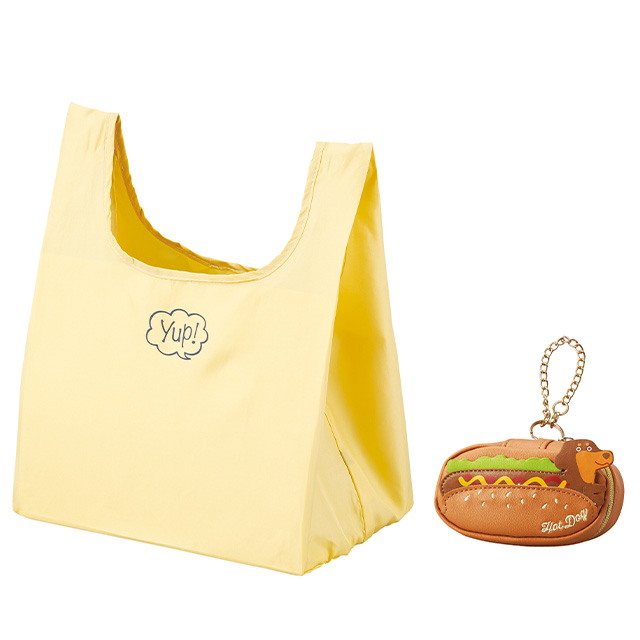 yup!／ヤップ ホットドッグエコ ポーチ付きエコバッグ | タオル製品を