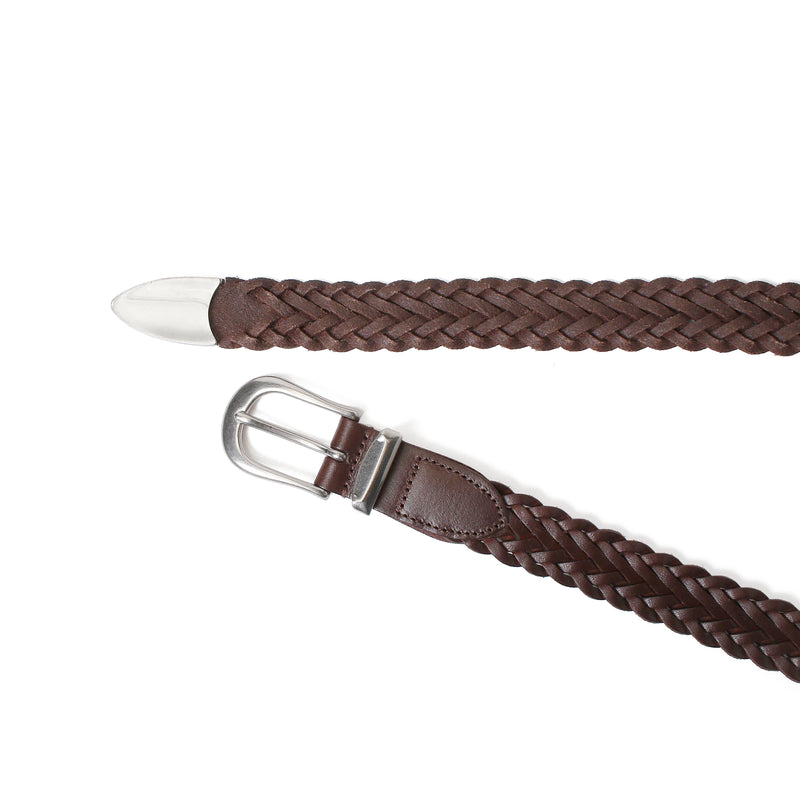 THE SOLE（ザソール）ブラウンカーフメッシュプンターレベルト