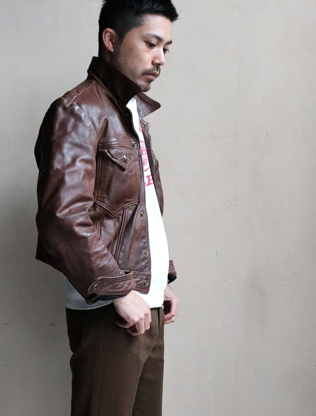 MATIN » Blog Archive » 60s UNKNOWN 3RD TYPE LEATHER JACKET