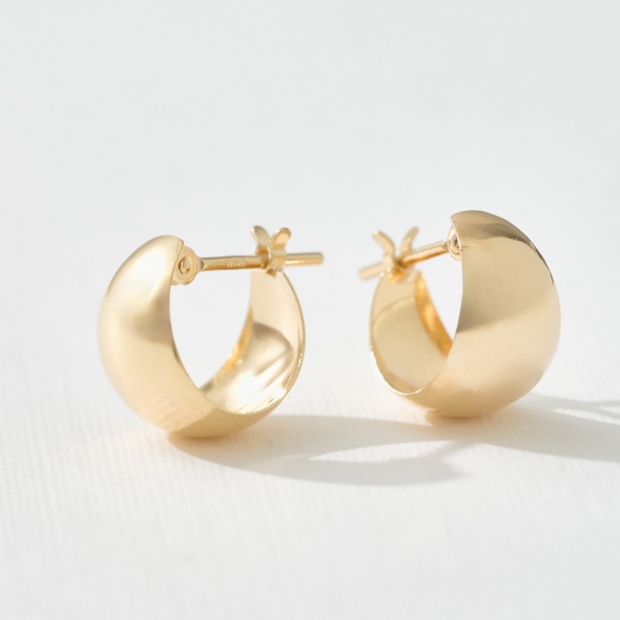 K18 月甲 フープピアス- me.（エムイードット）