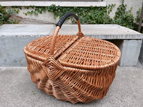 FOBcoopフォブコープ カゴバッグ 蓋付きバスケット フランス柳製