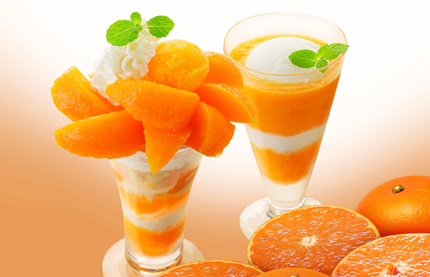 These parfaits and smoothies at Ginza Cozy Corner are made with