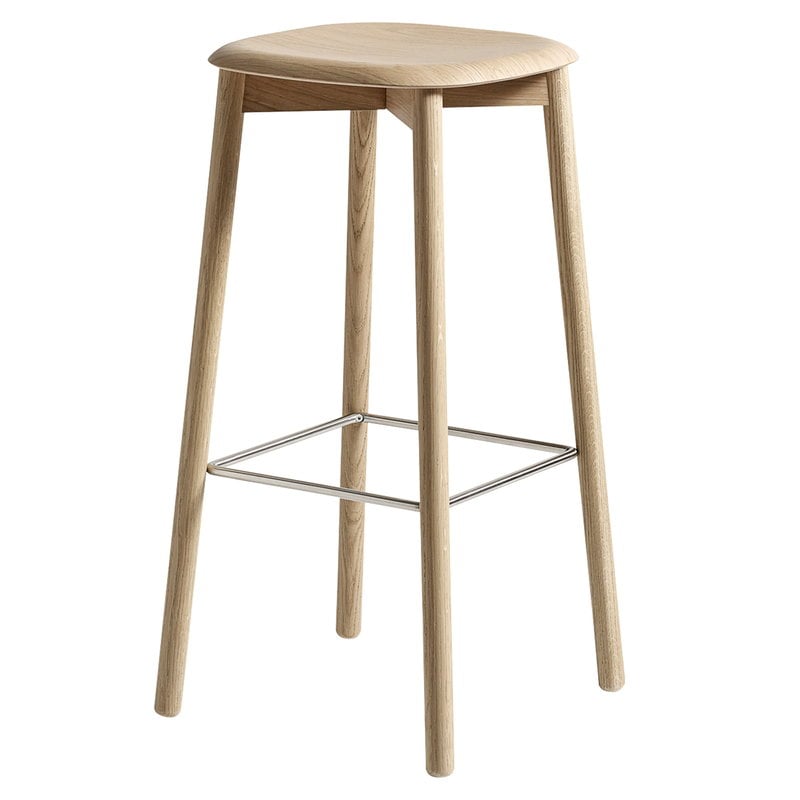 HAY Soft Edge 82 bar stool, lacquered oak | Finnish Design Shop