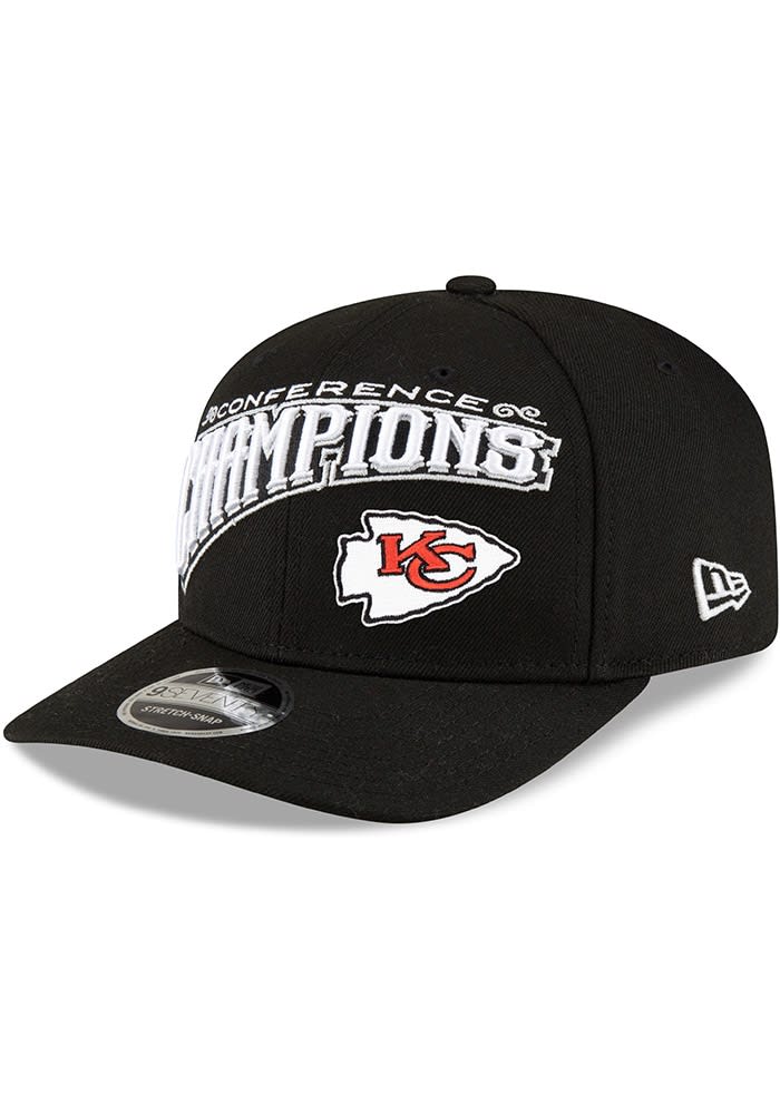 New Era Kansas City Chiefs BLACK 2024-25 Conference Champs Locker