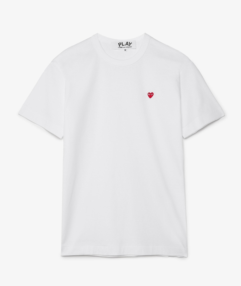 Comme des Garçons Play Tiny Heart T-Shirt in White | SVD USA