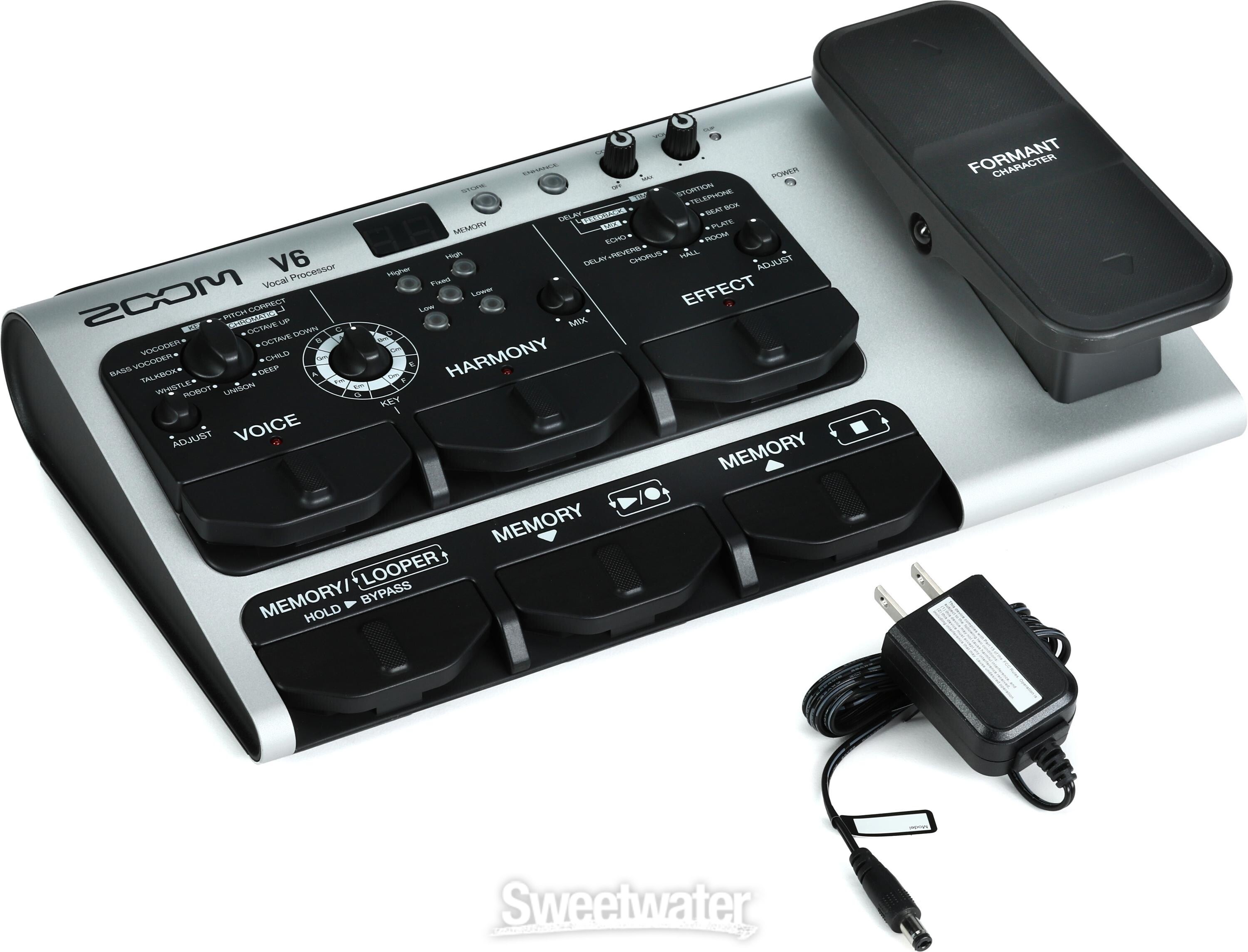 Zoom V6-SP Vocal Effects Processor Pedal Reviews | Sweetwater