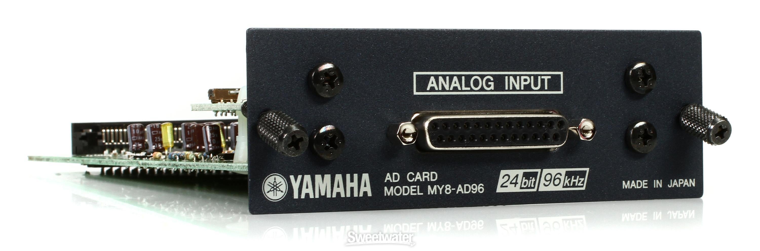 Yamaha MY8AD96 8-channel 96kHz Analog Input Card | Sweetwater