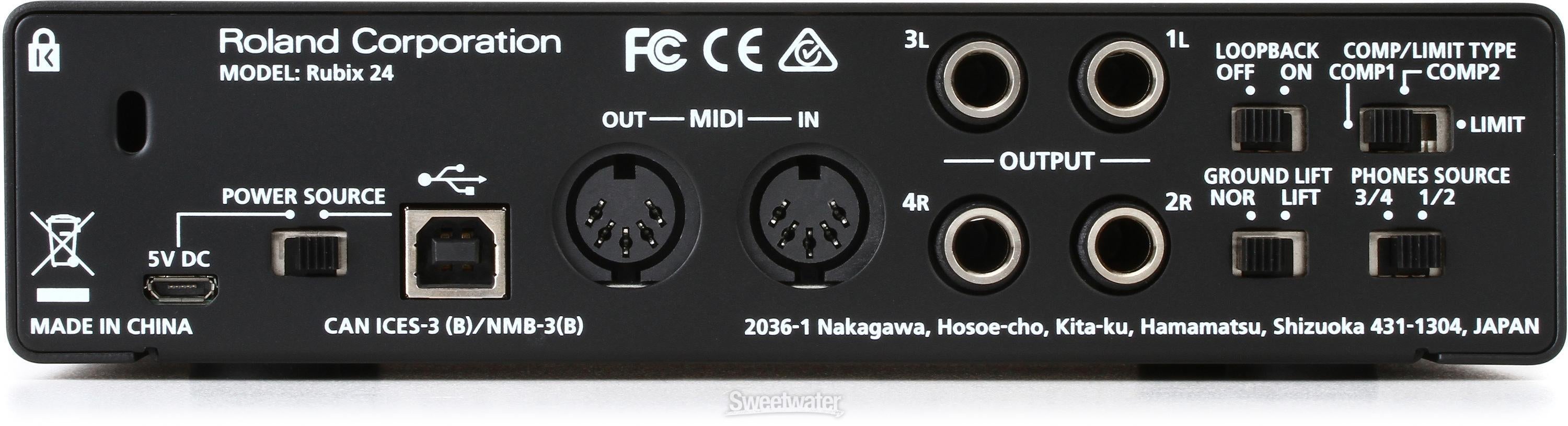 Roland Rubix 24 USB Audio Interface | Sweetwater