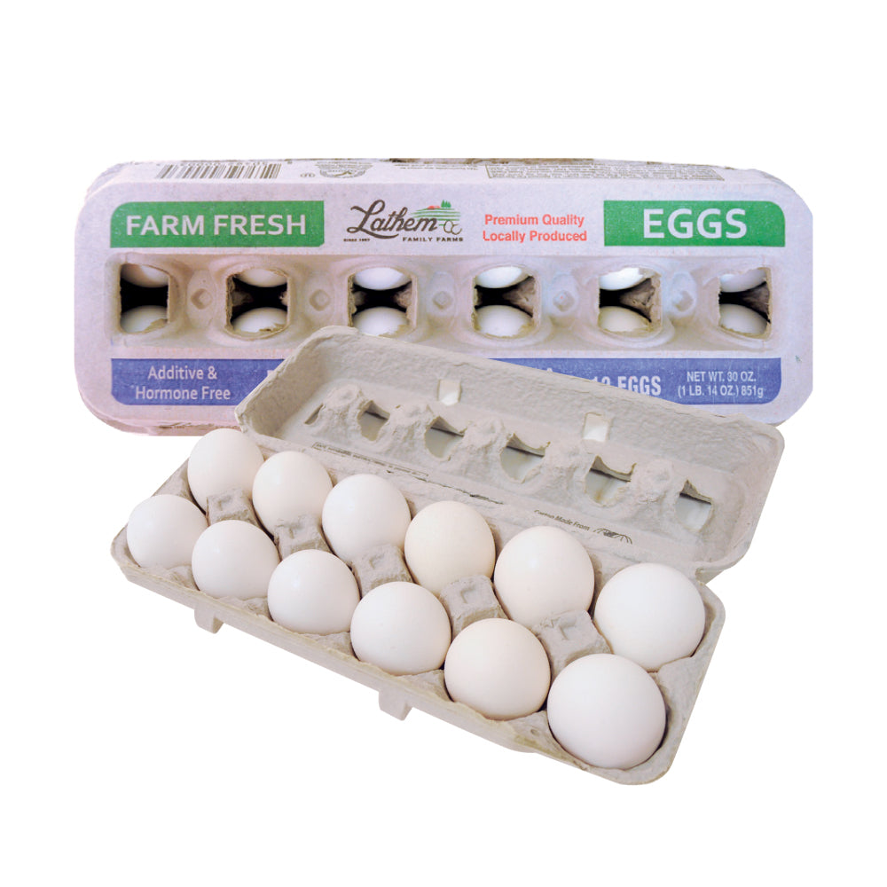 LOCAL ONLY] Lathem Grade A Eggs Jumbo 12 Ct, Lathem A등급 점보