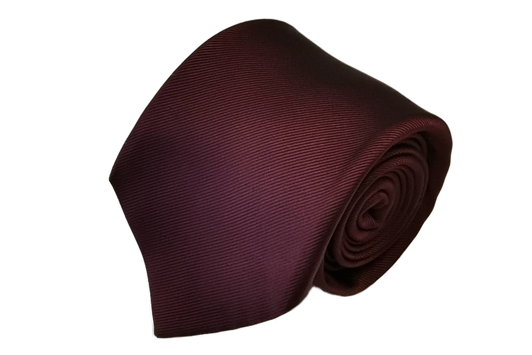 MILANO SERIES ネクタイ ◇ ワインレッド×ソリッド《セッテピエゲ