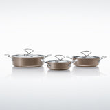 マイヤー サーキュロン 3ピースセット(両手鍋 16cm / 20cm / 24cm