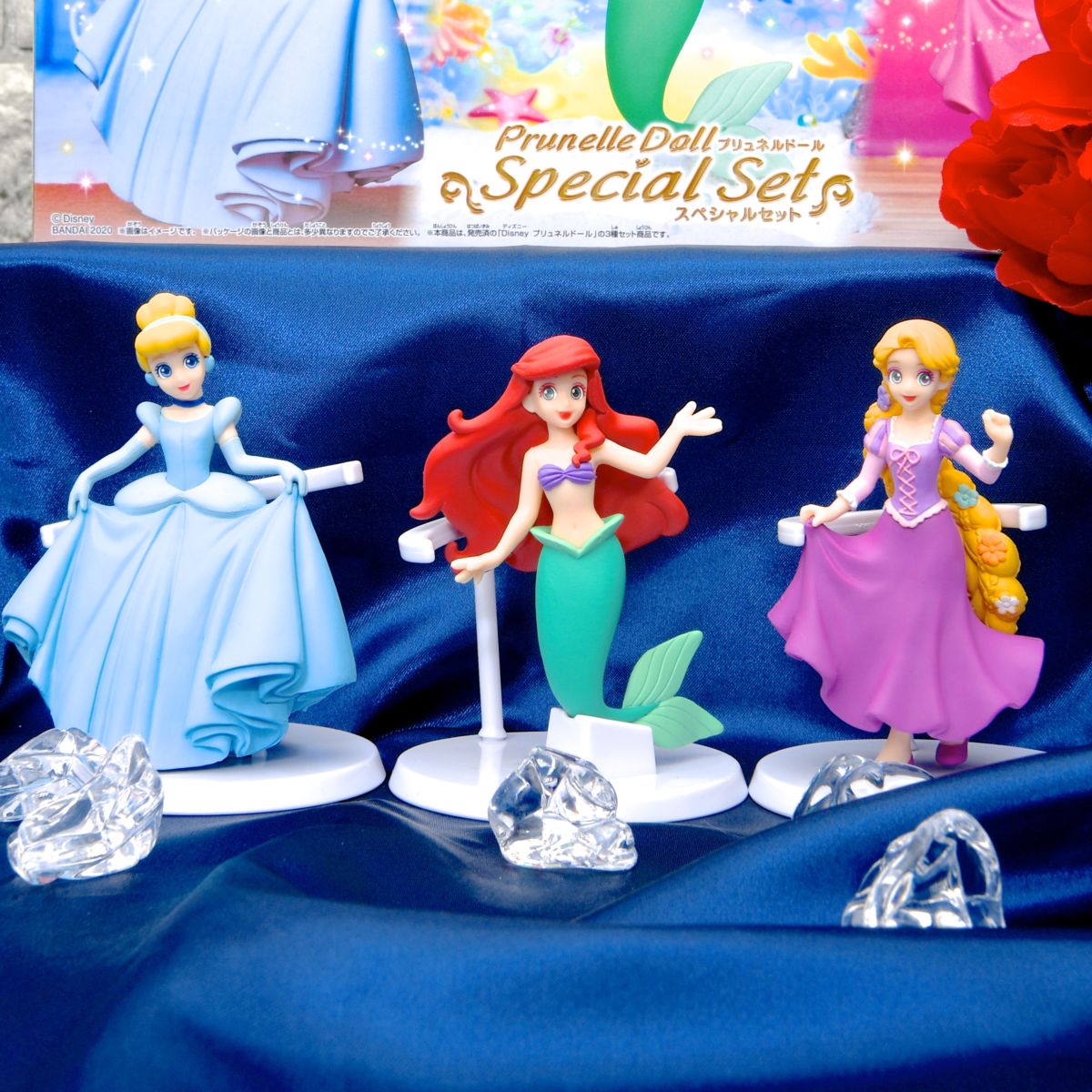 シンデレラ・アリエル・ラプンツェルのフィギュア！バンダイ 食玩