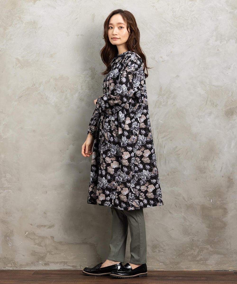大きいサイズ レディース ワンピース チュニックワンピース 花柄