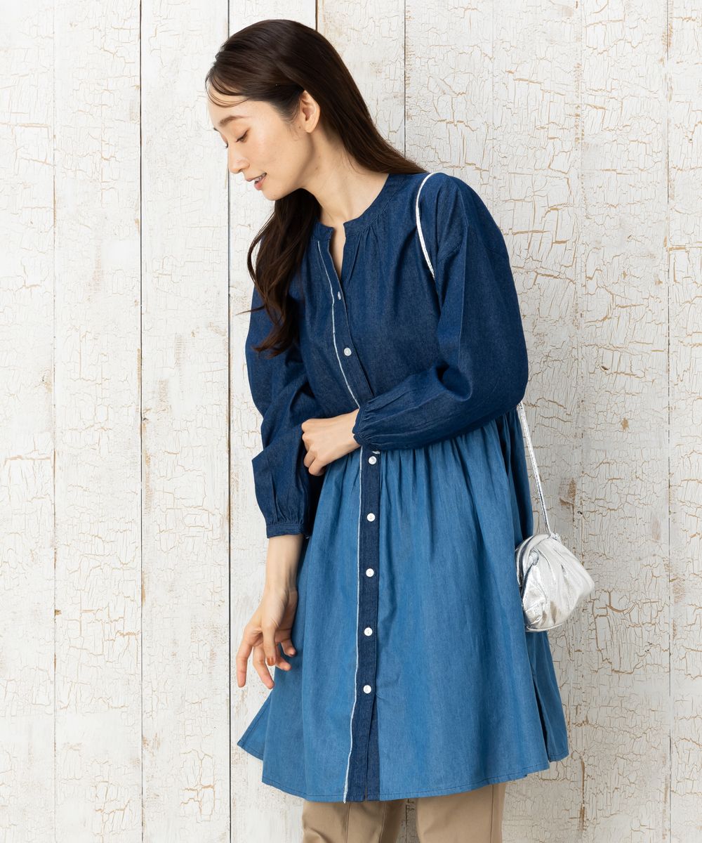 大きいサイズ レディース チュニック デニム｜sabstreet my standard