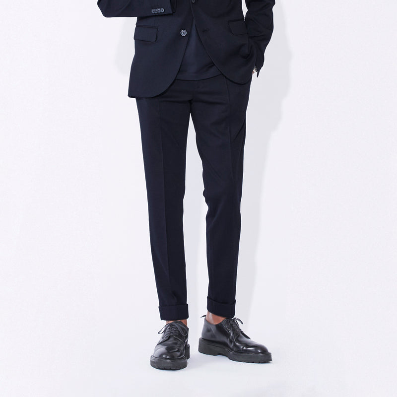 Duplex Wool Jersey スリムテーパード トラベルスラックス コスモ