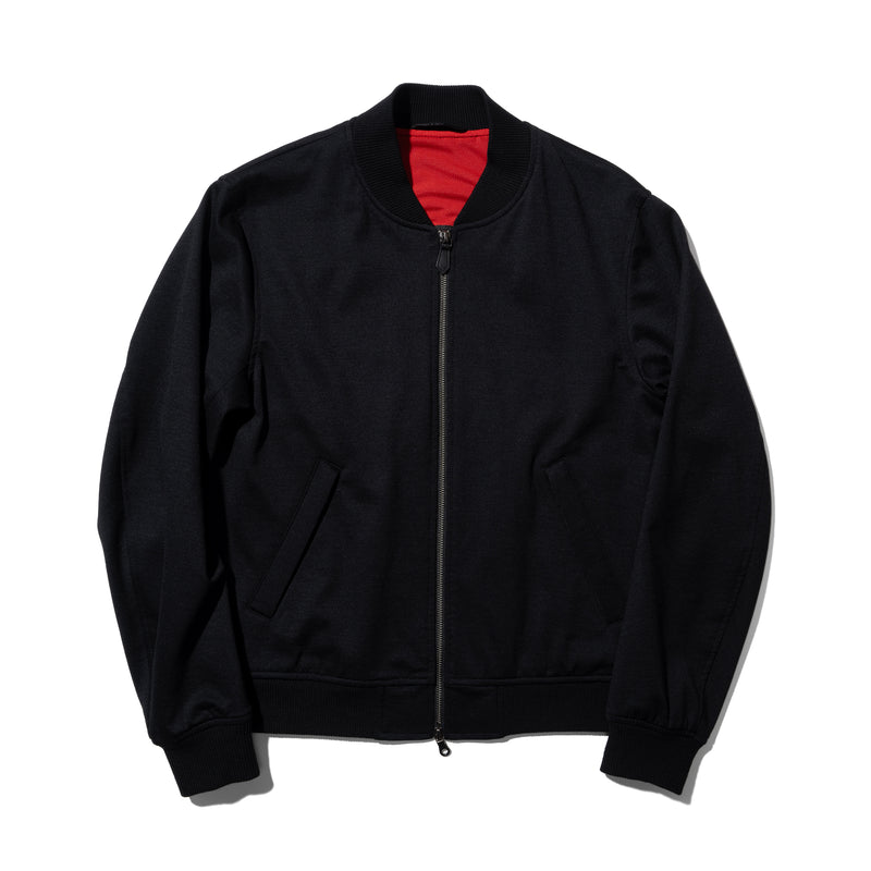 Duplex Wool Jersey トラベルMA-1 ブラック – MINIMAL WARDROBE