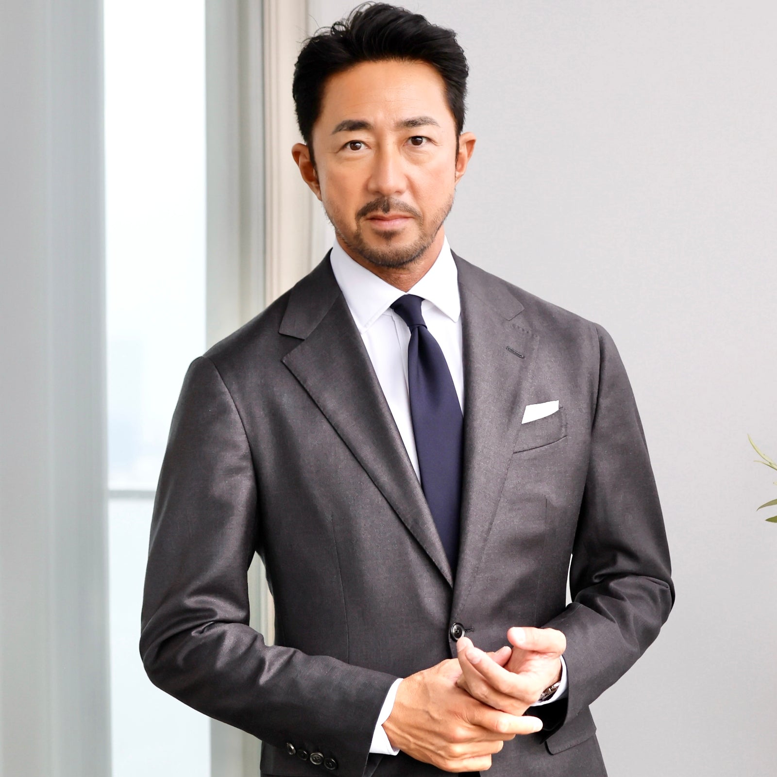 Per noi ペルノイ スーツ シングル 2B ワンプリーツ LoroPiana 365