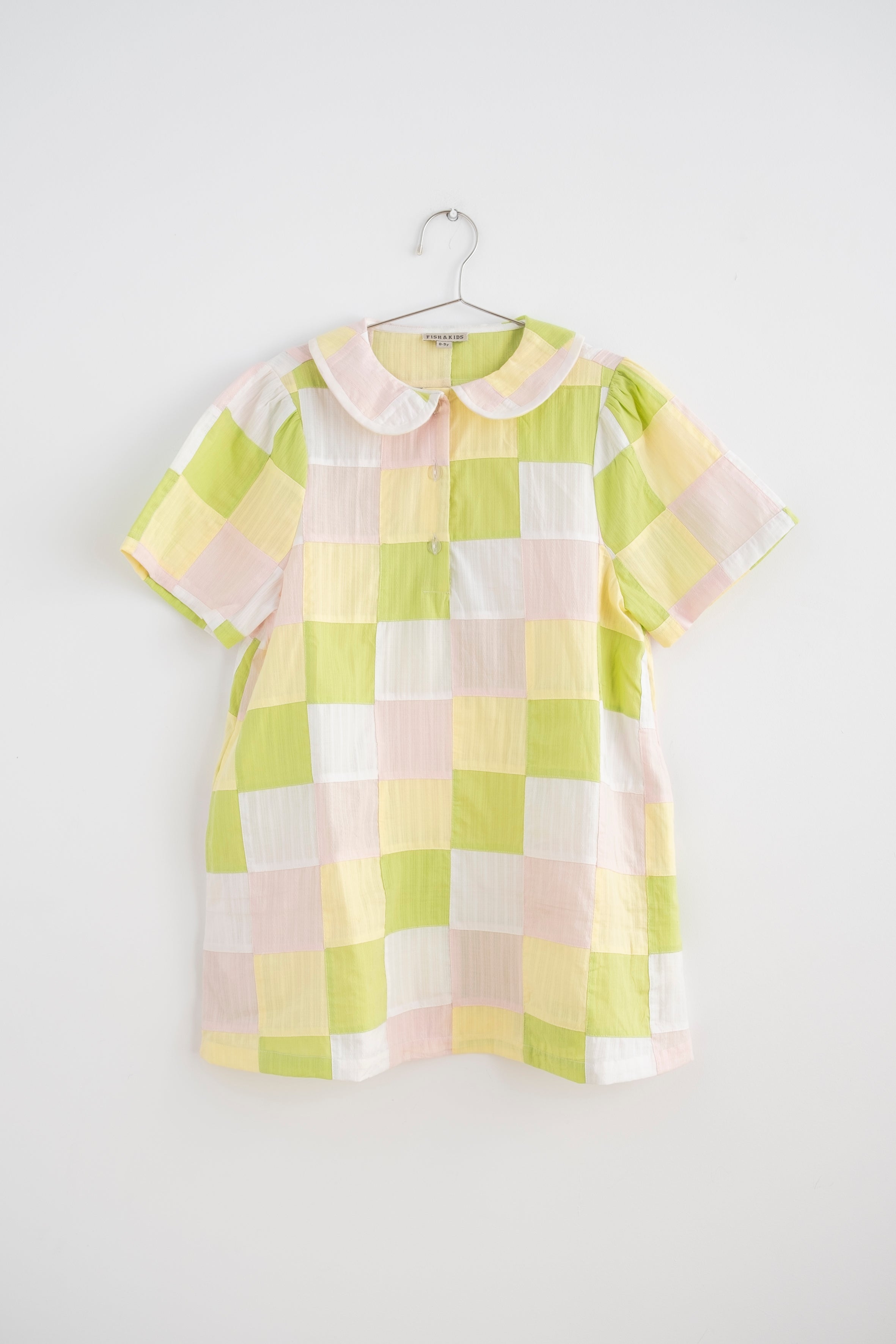 FISH & KIDS / PASTEL PATCHWORK DRESS – Mico Donum