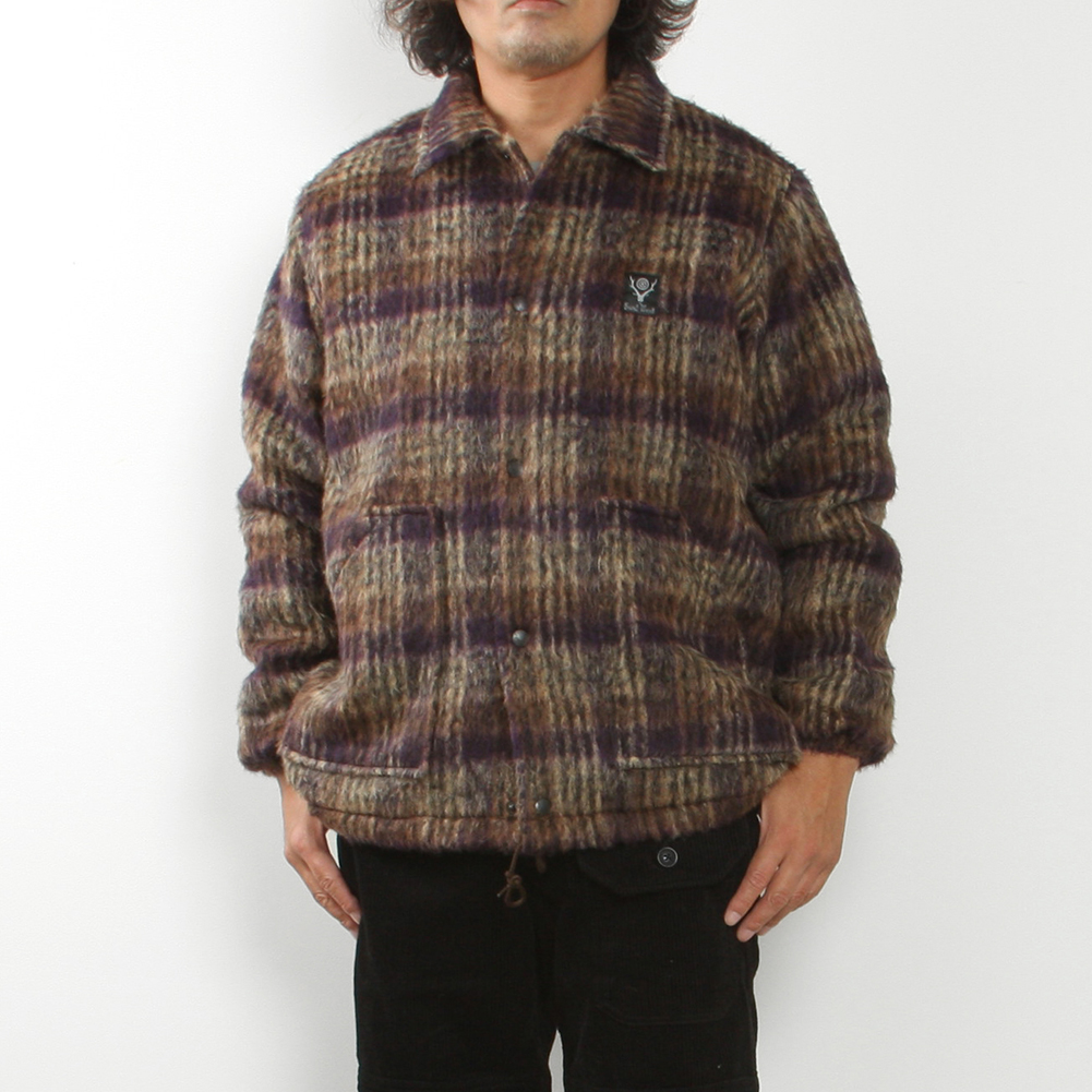 South2 West8[サウス2 ウェスト8]Coach Jacket Shaggy Plaid LQ697B