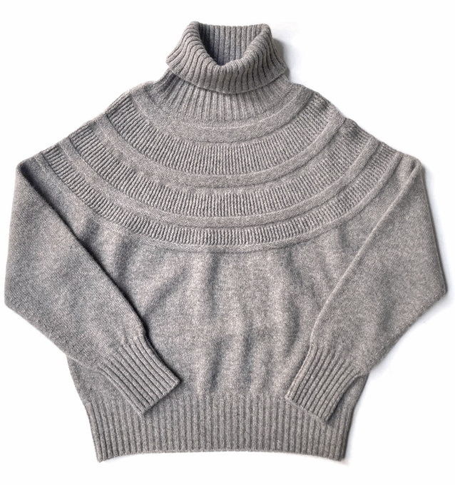 FACTORY（ファクトリー）/ ヤク レース柄オフタートルセーター