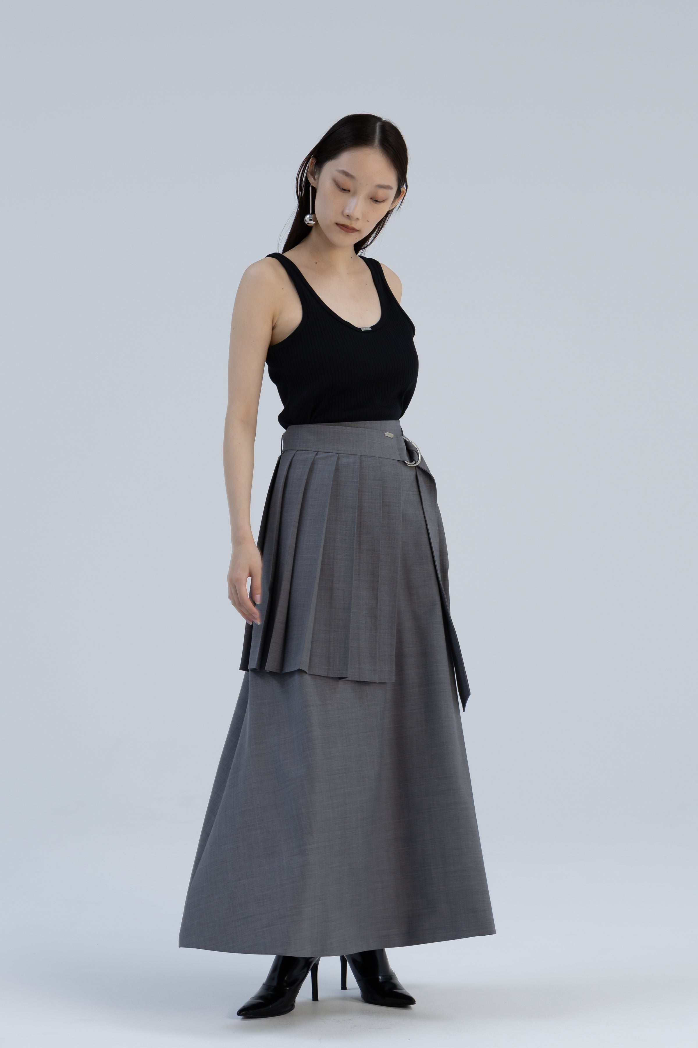 Pleat Belt Skirt｜MIKAGE SHIN