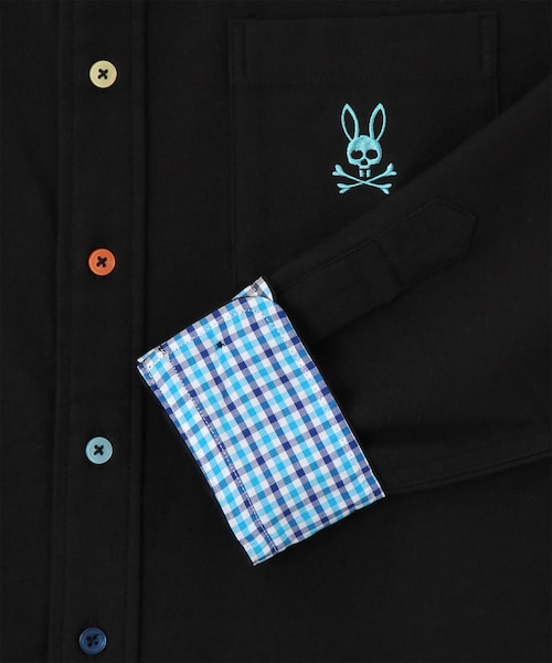 ARCHIVE]マルチカラーボタン ストレッチネル シャツ｜サイコバニーの