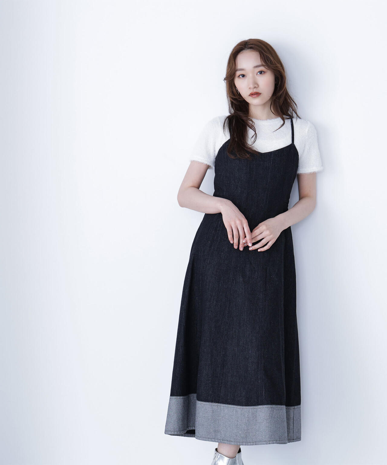 デニムフレアキャミワンピース | NATURAL BEAUTY BASIC（ナチュラル