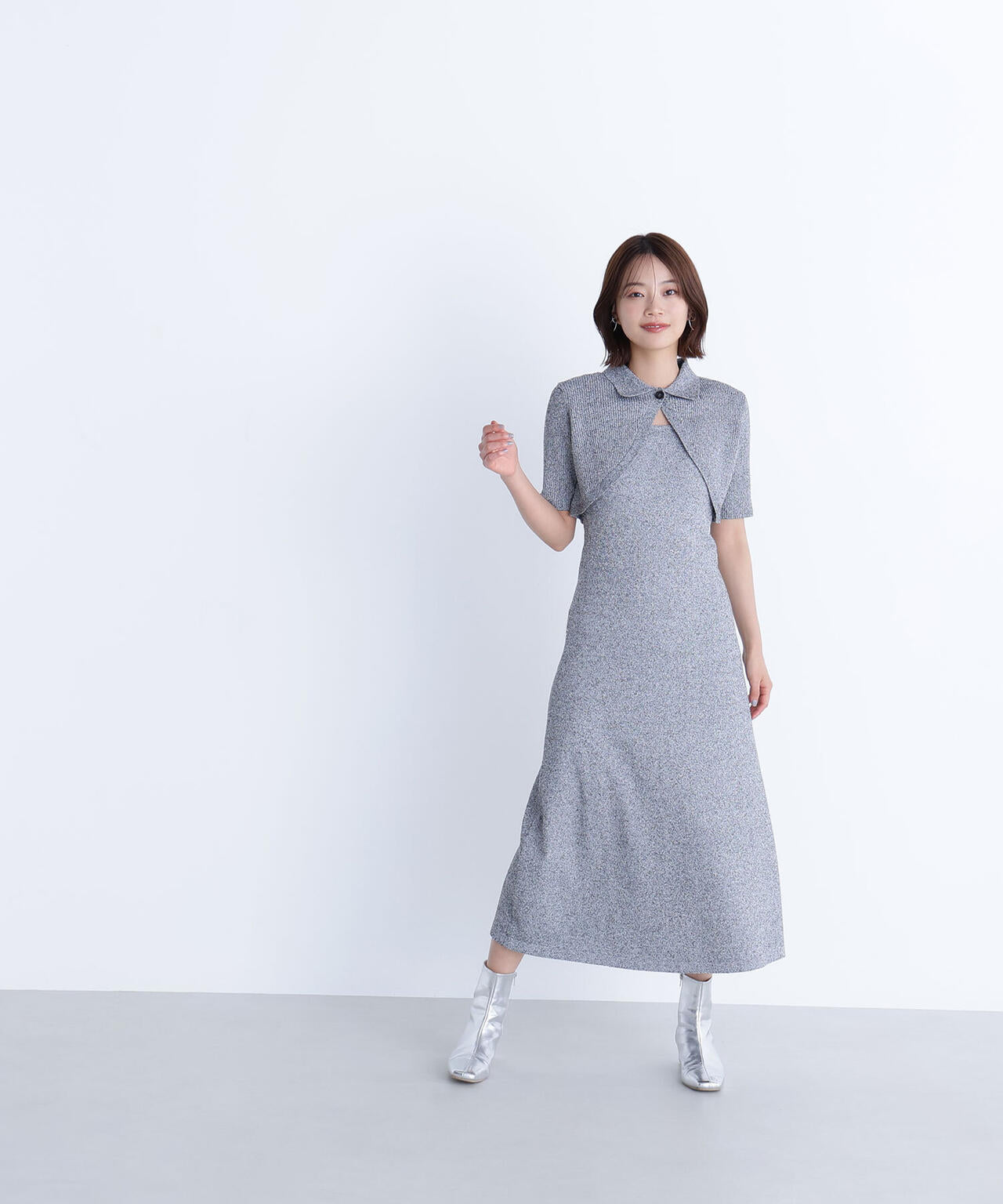 ショートボレロセットニットワンピース | NATURAL BEAUTY BASIC