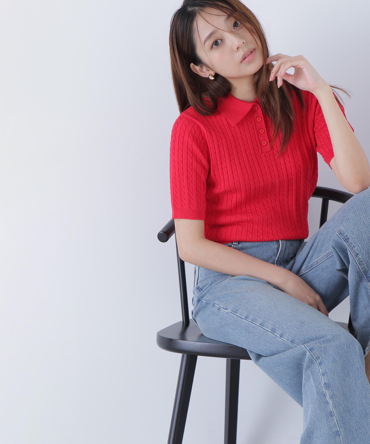 ケーブルポロニット | NATURAL BEAUTY BASIC（ナチュラルビューティー