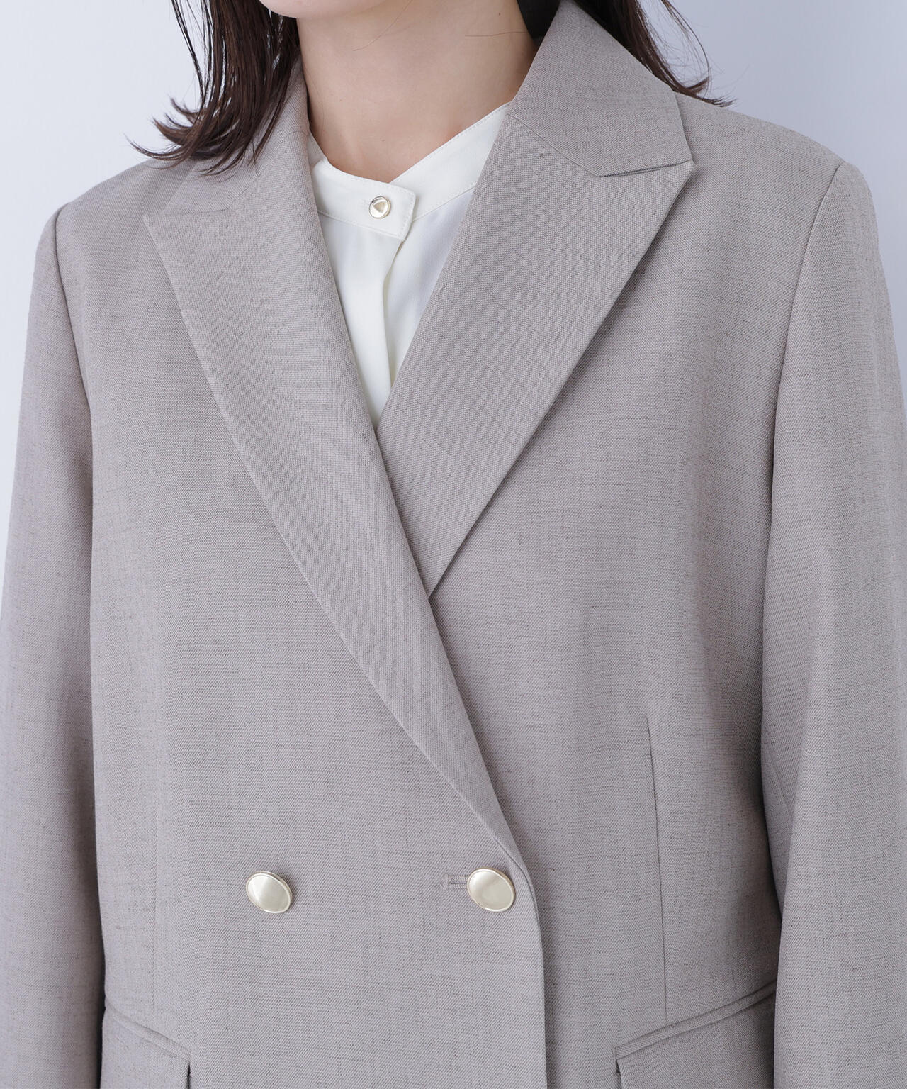 ダブルブレスト SETUP ボクシージャケット | NATURAL BEAUTY BASIC