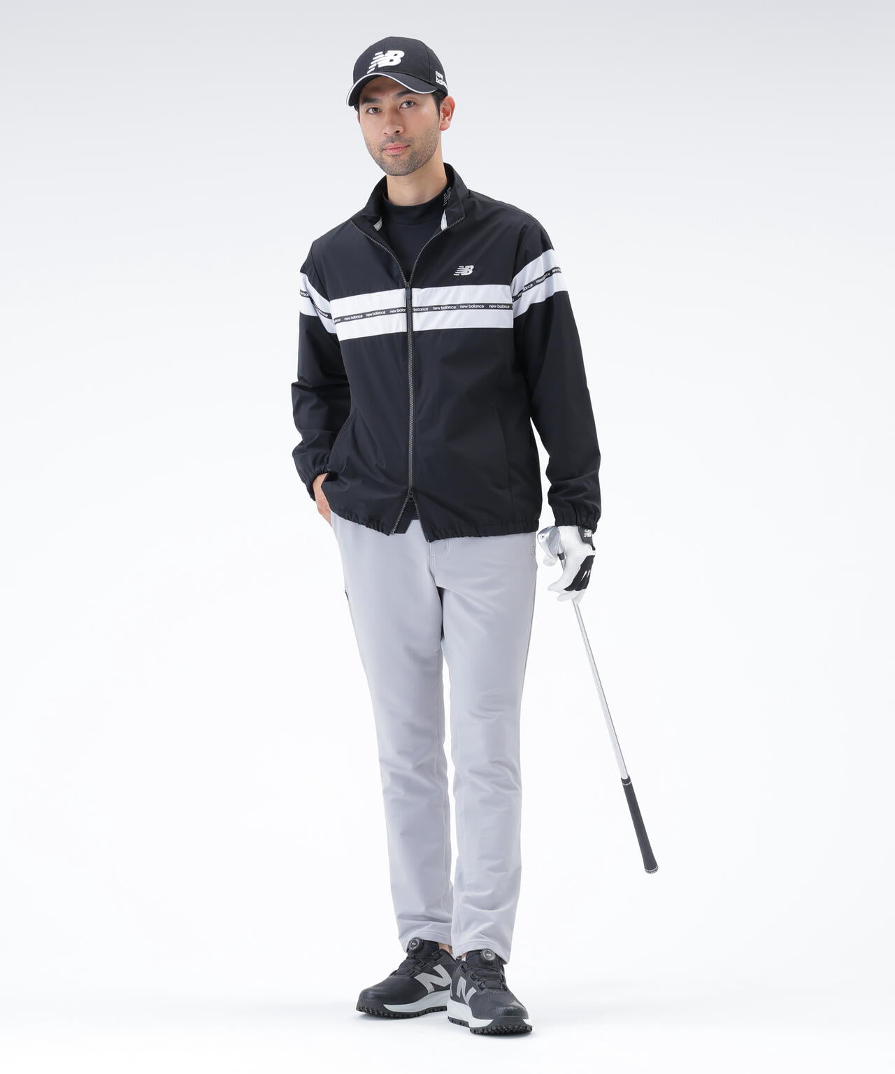 撥水 ストレッチ フルジップ ウインド ブルゾン (MENS) | new balance