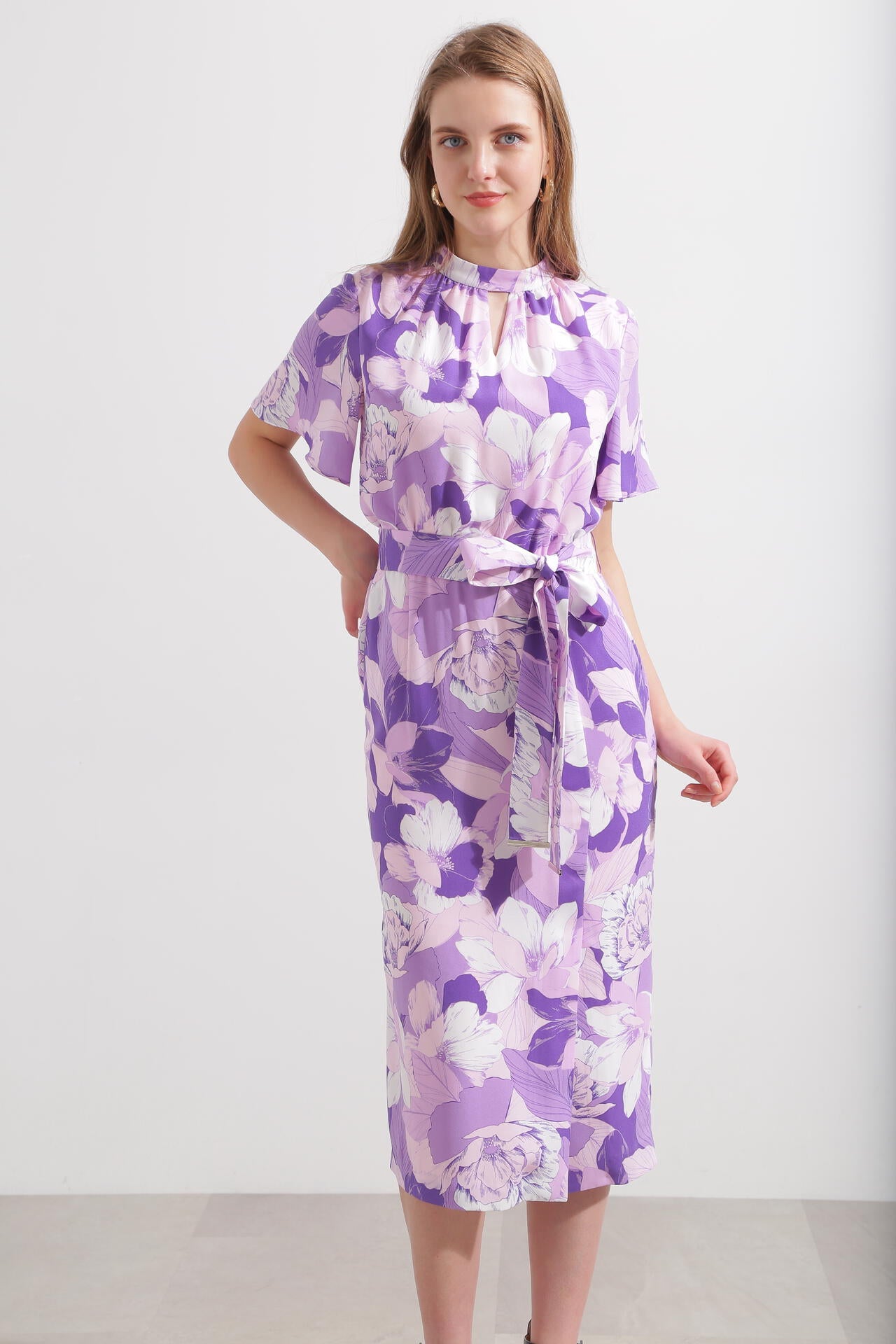 WEB限定品】グラフィカルフラワープリントワンピース | PINKY&DIANNE