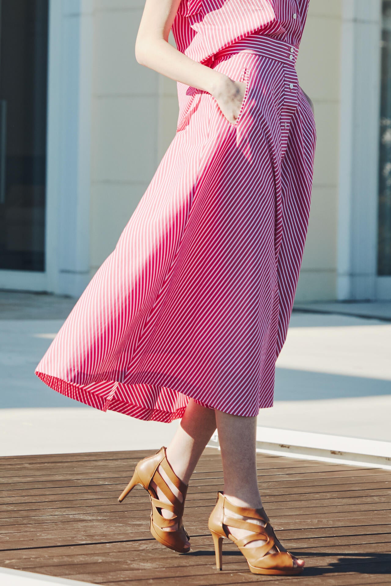 ストライプフレアスカート | PINKY&DIANNE（ピンキー&ダイアン