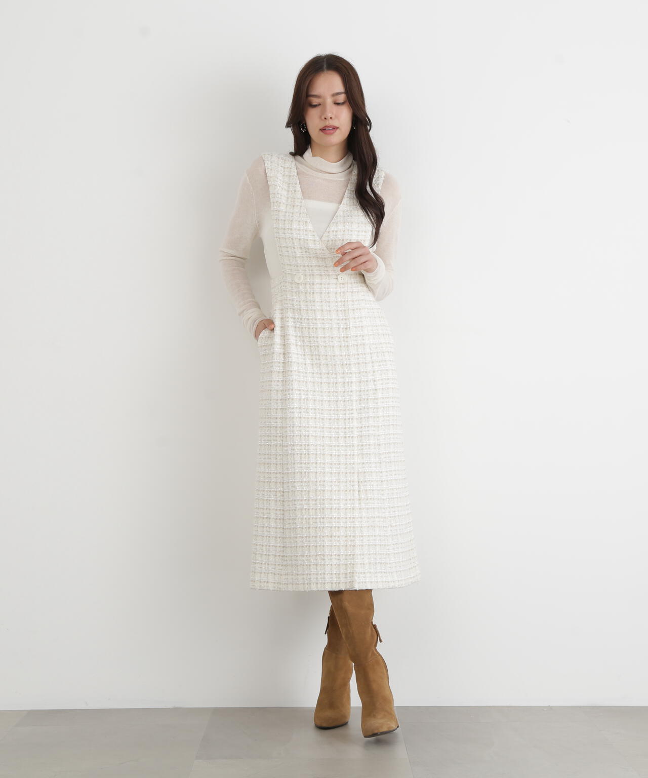 ループツイードジャンバースカート | PINKY&DIANNE（ピンキー&ダイアン