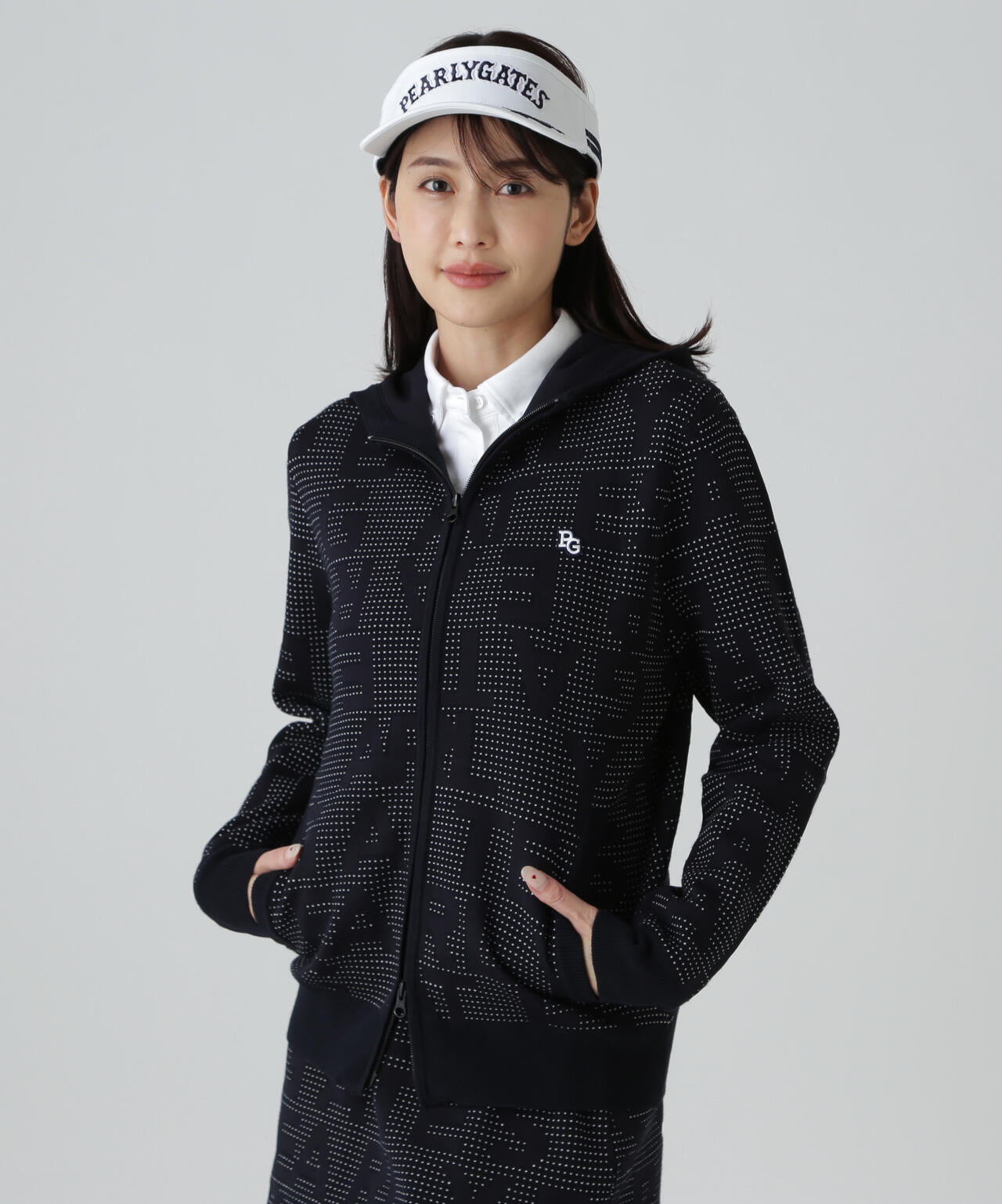 Cherryパーリーゲイツ ブラックセーター サイズ1 パーリーゲイツ