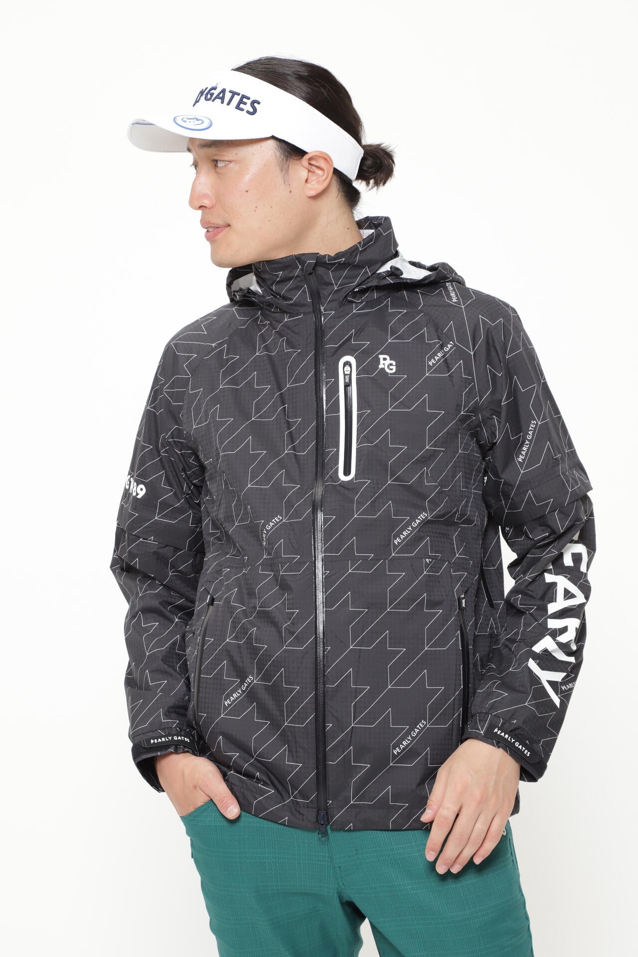 PEARLY GATES/パーリーゲイツ×komatsu撥水パーカ5(星条旗柄) 星条旗柄