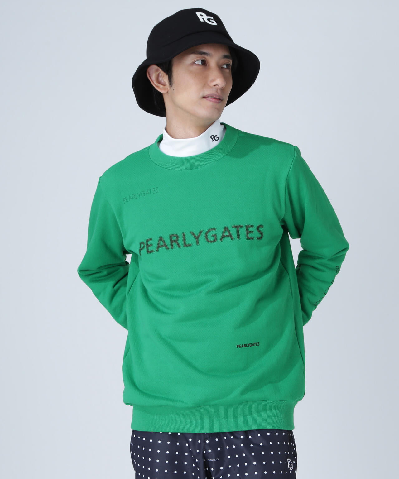 8 パーリーゲイツ ゴルフウェア 長袖 裏起毛 ゴルフウェア パーリー