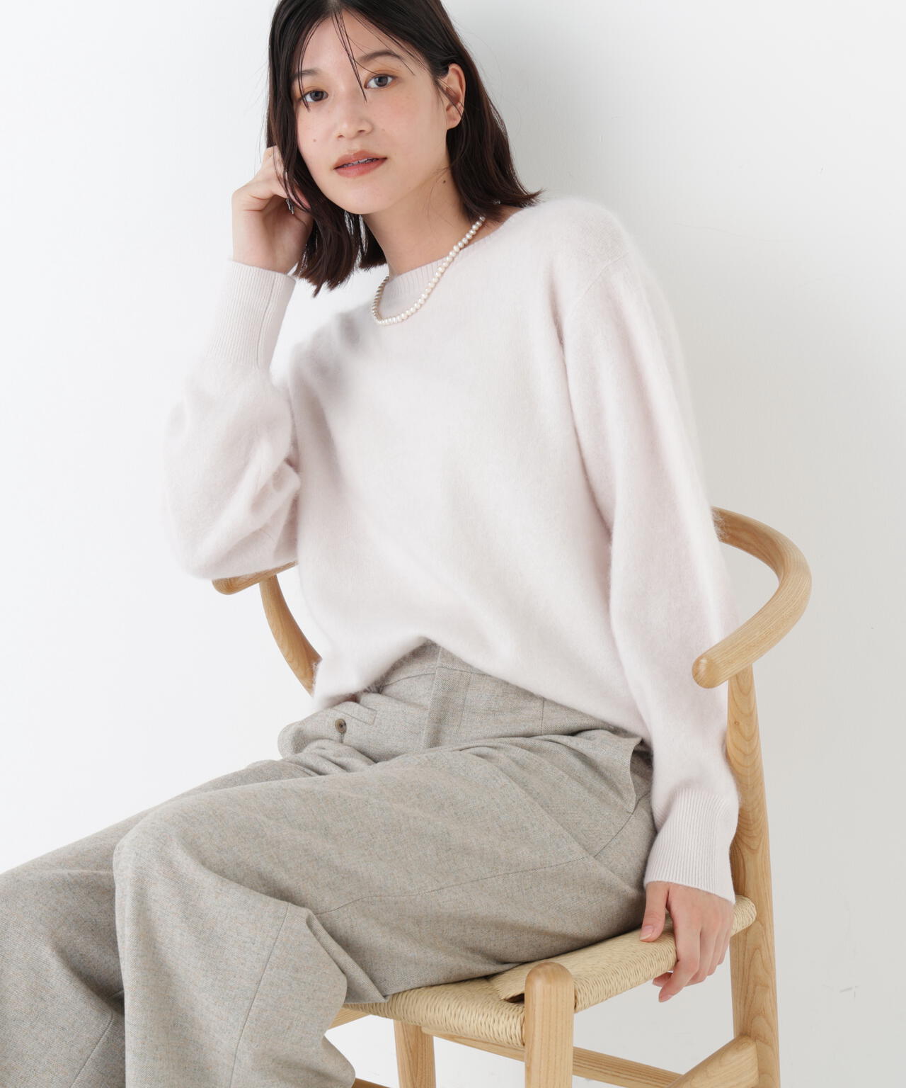 ≪ふわふわ≫ウールファーニットプルオーバー | human woman