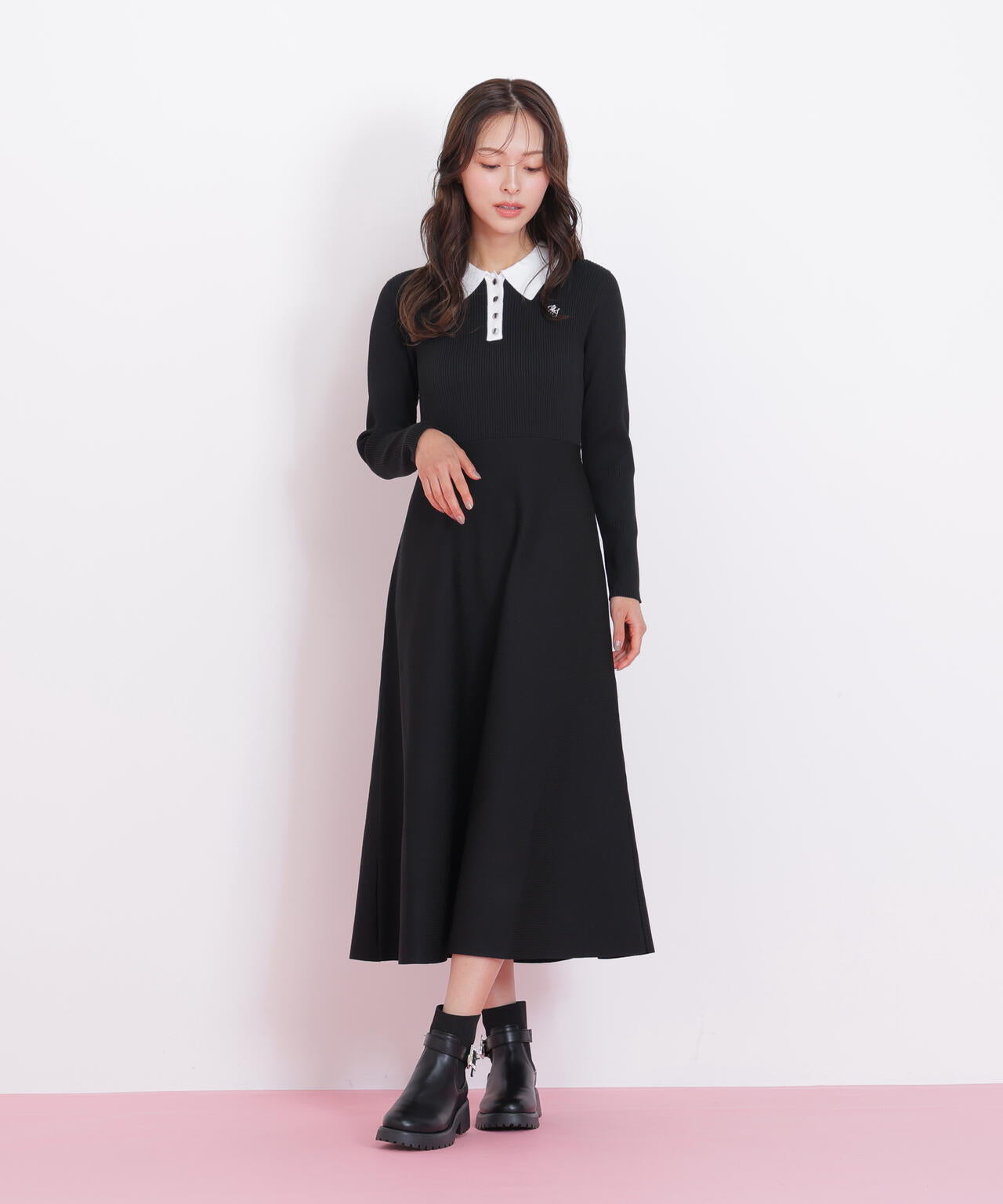 長袖ポロネックニットワンピース | JILL by JILL STUART（ジル バイ