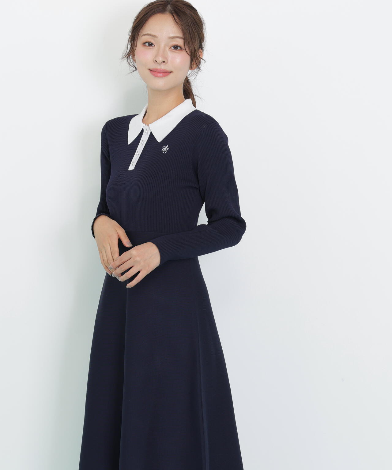 長袖ポロネックニットワンピース | JILL by JILL STUART（ジル バイ