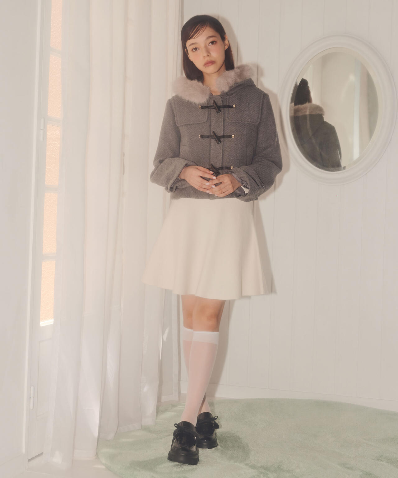 フェイクファー付ショートダッフルコート | JILL by JILL STUART（ジル