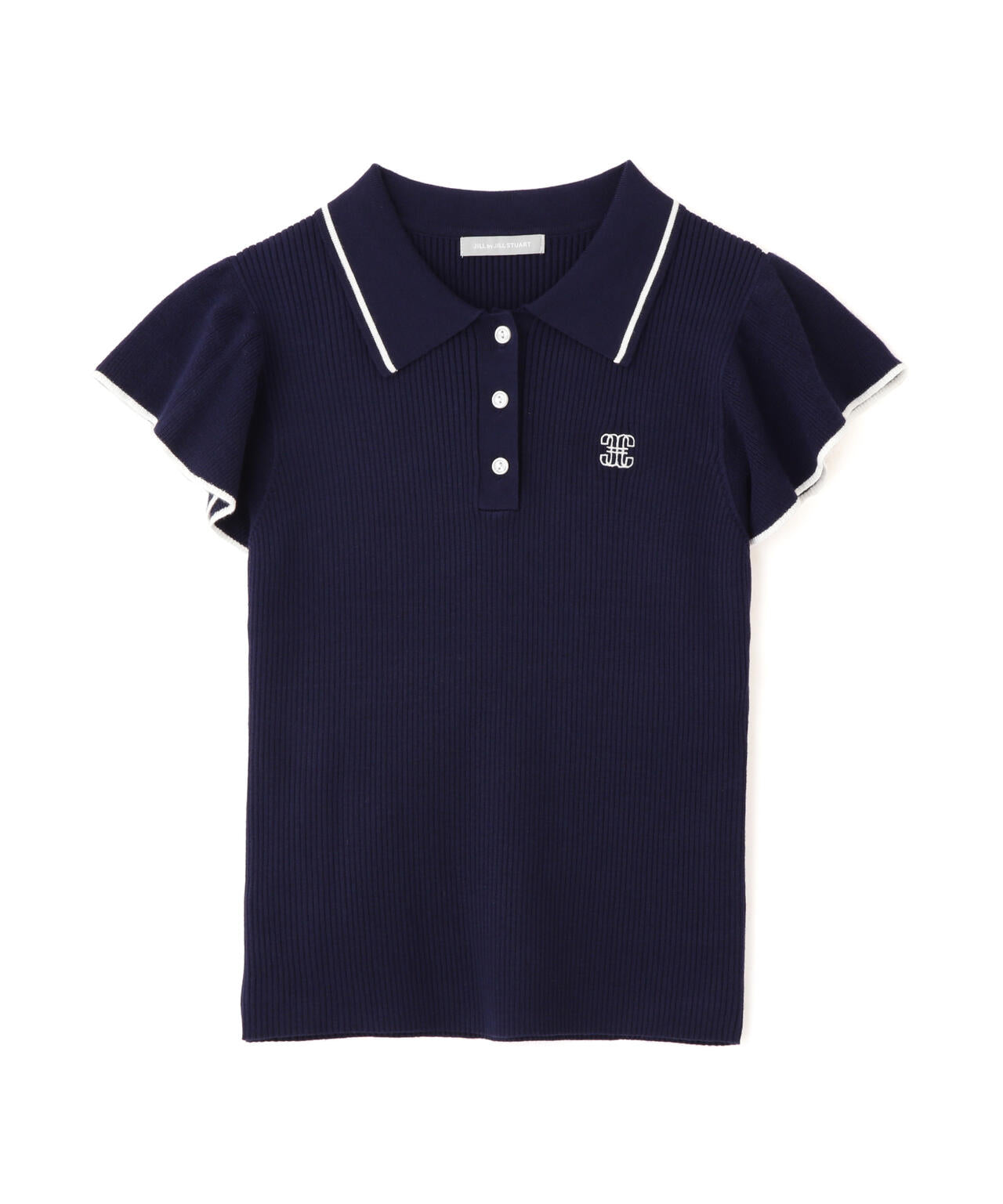フリル袖ポロニット | JILL by JILL STUART（ジル バイ ジル