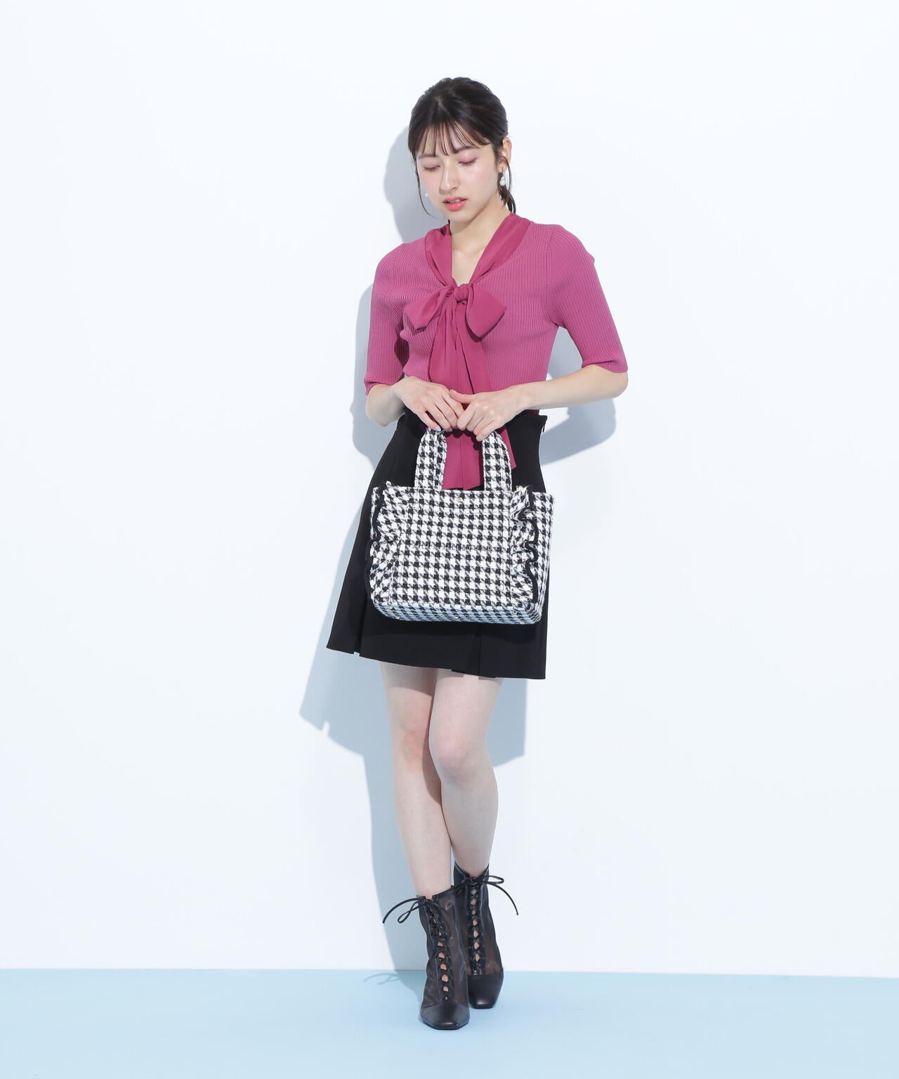 チドリツイードフリルトートバッグ | JILL by JILL STUART（ジル バイ