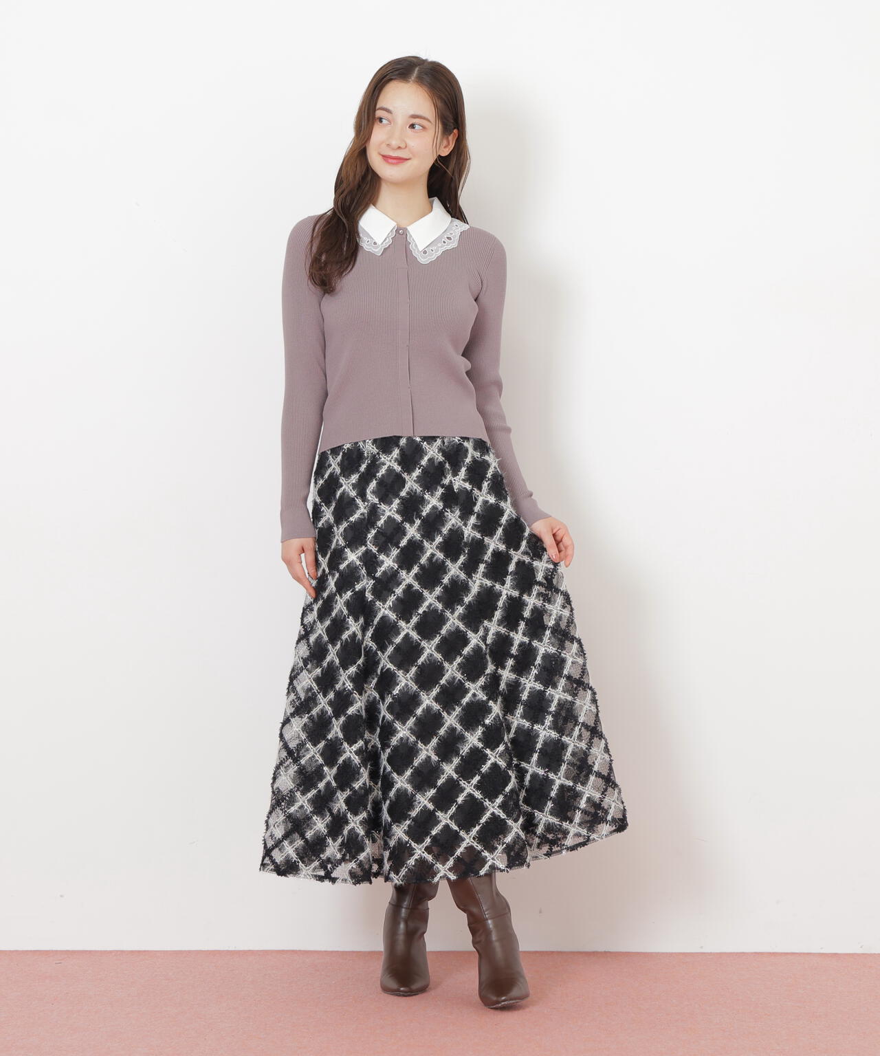 エンブロイダリーシアーチェック | JILL by JILL STUART（ジル バイ