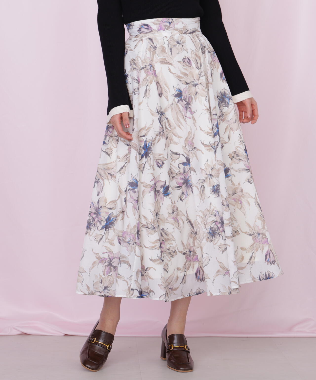 シアーアートフラワープリントスカート | JILL by JILL STUART（ジル