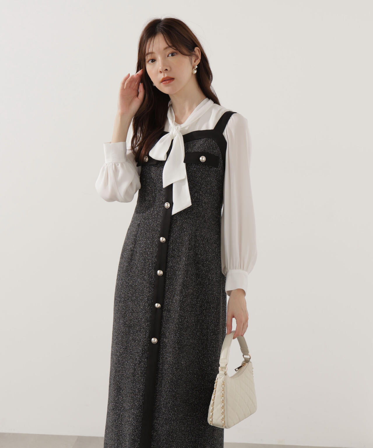 ツイードロングジャンスカ | PROPORTION BODY DRESSING