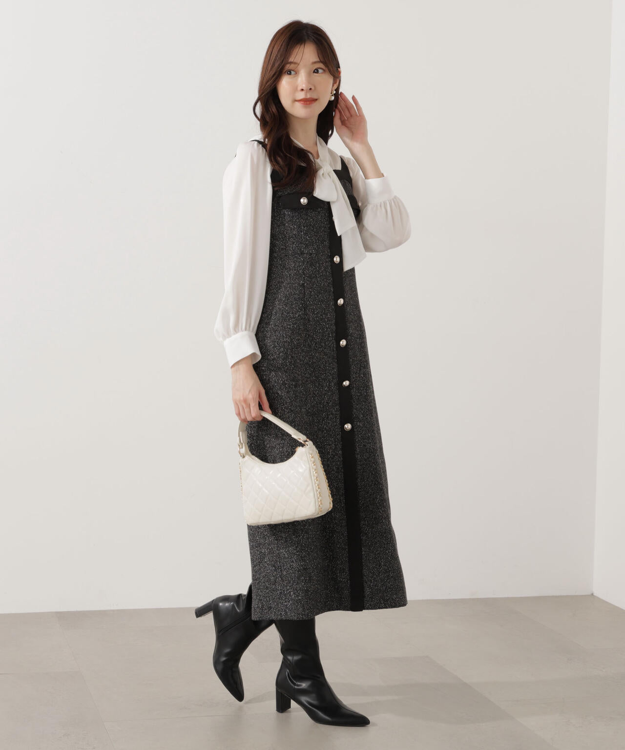 ツイードロングジャンスカ | PROPORTION BODY DRESSING