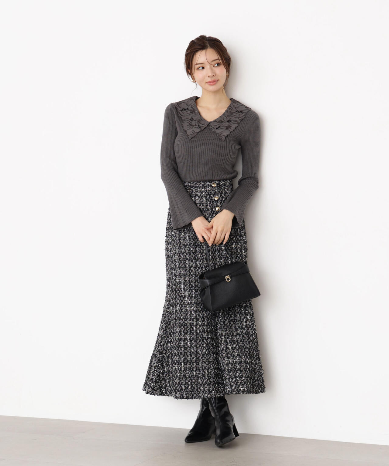 レース襟付きニット | PROPORTION BODY DRESSING（プロポーション