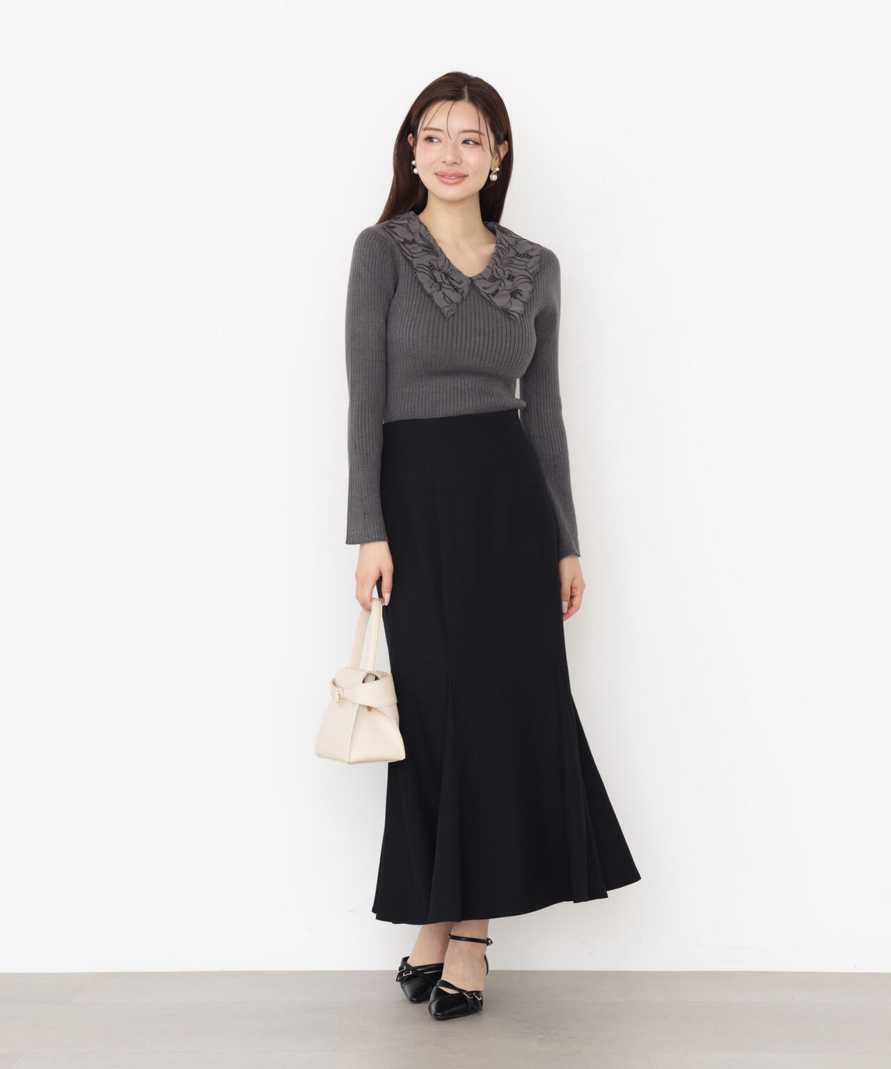 レース襟付きニット | PROPORTION BODY DRESSING（プロポーション