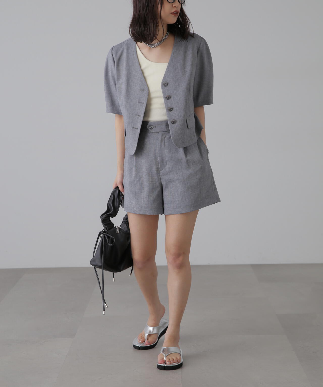 3サイズ展開XS-M】〈セットアップ対応〉ショートパンツ【低身長サイズ